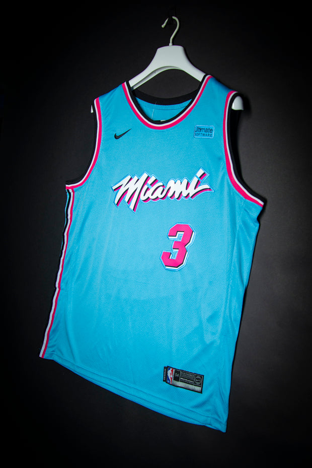 Nike Jersey Men's 50 XL Pink Blue Miami Heat Vice Versa City Bam Ado  #13 NBA