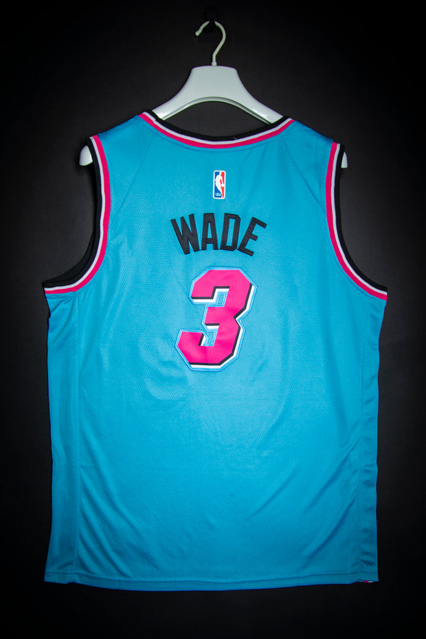 Nike, Shirts, Mens Nike Miami Nights Heat Dwayne Wade Shirt Jersey