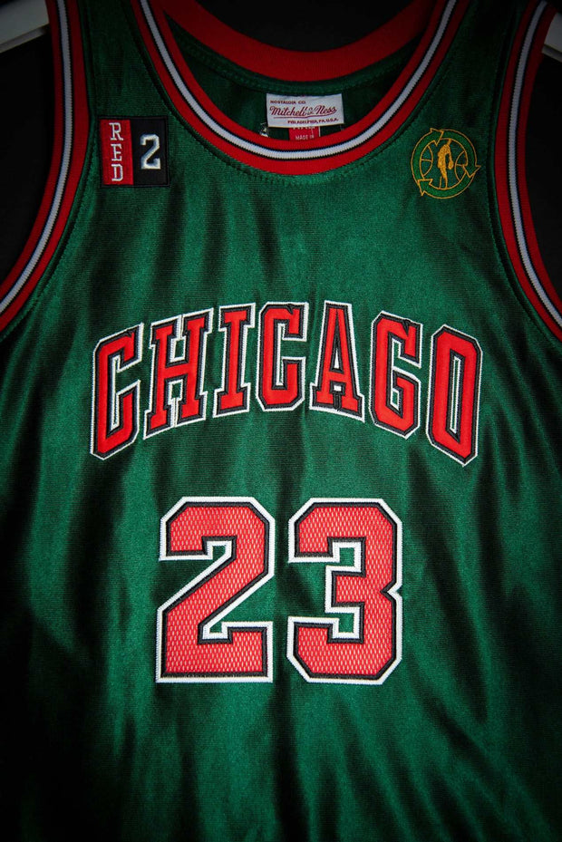 Michael Jordan Chicago Bulls Galaxy Tie Dye Hardwood Classics Swingman  Jersey