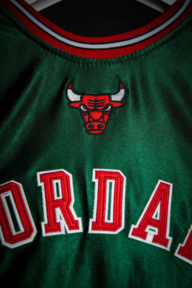 Michael Jordan Chicago Bulls Green Throwback Hardwood Classics 97-98  Swingman Jersey
