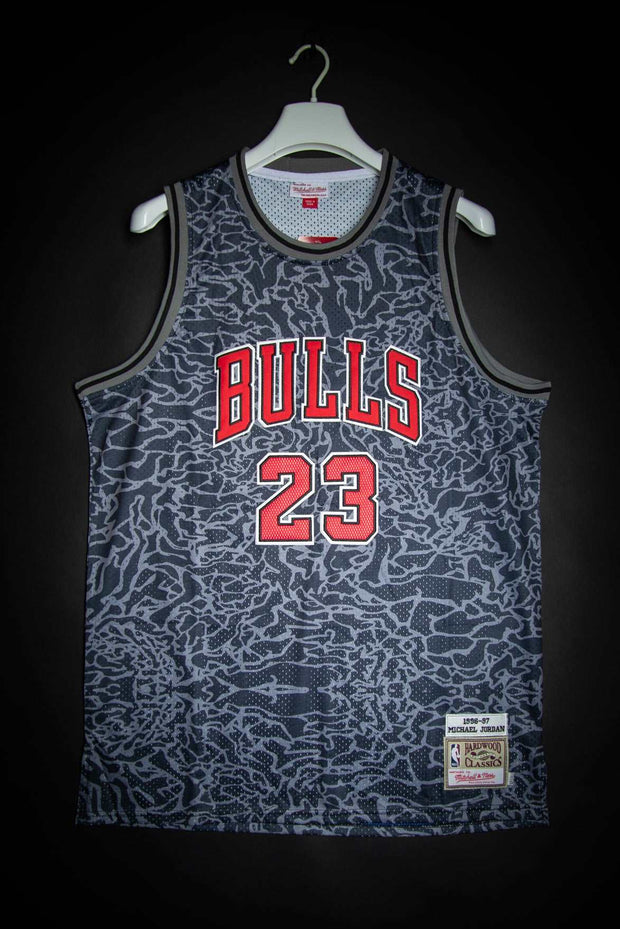 NBA White Multicolor Embroidered Chicago Bulls Sleeveless T-shirt Adult  Size L