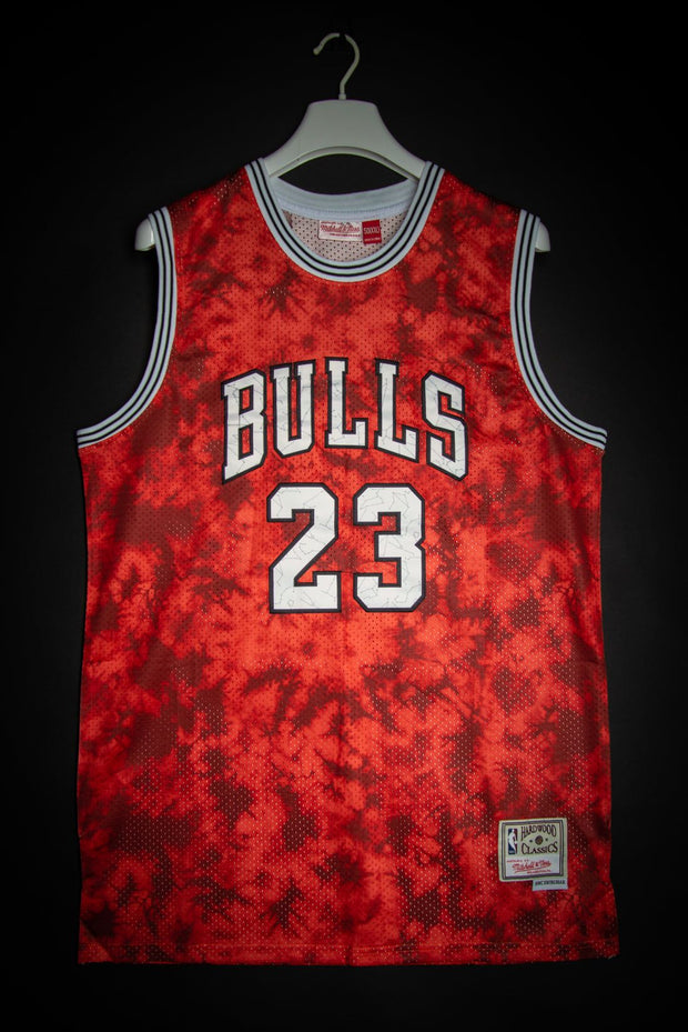 Mitchell & Ness Michael Jordan Chicago Bulls Cement Crack Pattern Hardwood Classics 96-97 Authentic Jersey