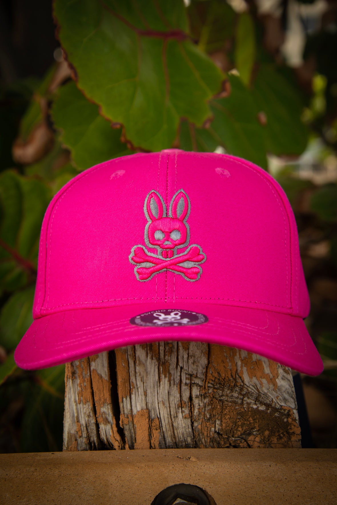 Psycho Bunny Flat Mesh Logo Neon Green Black Baseball Cap by Devious Elements Apparel