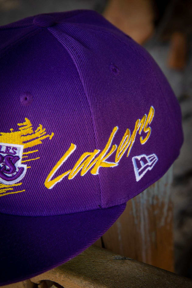 Los Angeles Lakers Mint Green White Colors 9FIFTY New Era Fits Snapback Hat by Devious Elements Apparel