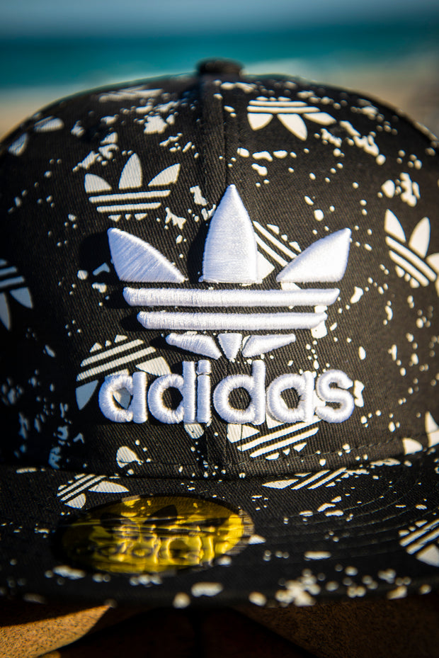 Adidas Logo Spray Grunge Pattern Hat