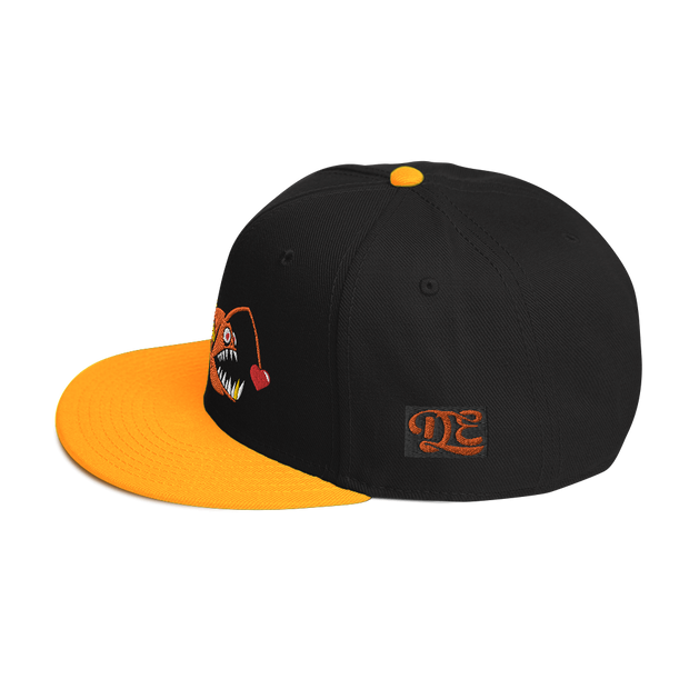 Mitchell & Ness Charlotte Hornets Neon Nylon Retro Snapback Hat Orange