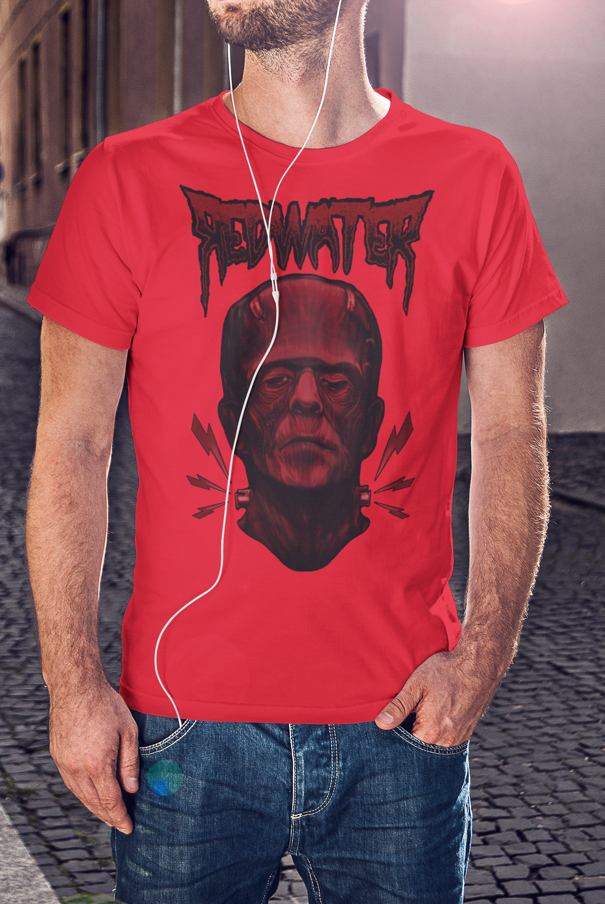 Frankenstein Red Water Unisex Crew T-Shirt